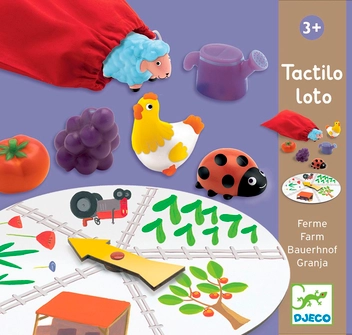  «Настольная игра тактильное лото Ферма Djeco (DJ08135)», бренда Djeco - фото №1 - миниатюра