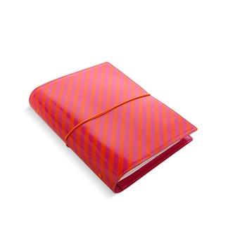  «Органайзер Filofax Domino Patent A5 Orange/Pink Stripes (18-022574)», бренда Filofax - фото №2 - миниатюра
