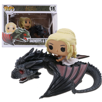 «Коллекционная фигурка Funko POP! Game Of Thrones Дейенерис Таргариен на драконе (7235)», бренда Funko Pop - фото №2 - миниатюра