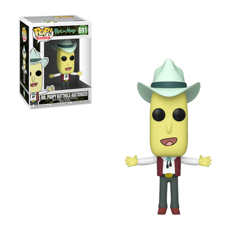  «Коллекционная фигурка Funko Pop! Rick & Morty Mr. Poopy Butthole Auctioneer (45439)», бренда Funko Pop - фото №6 - миниатюра