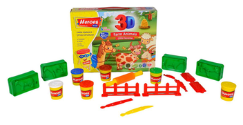 «Набор теста Play Toys для лепки Ферма (E ERN-570)», бренду Play Toys - фото №4 - мініатюра
