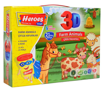 «Набор теста Play Toys для лепки Ферма (E ERN-570)», бренду Play Toys - фото №2 - мініатюра