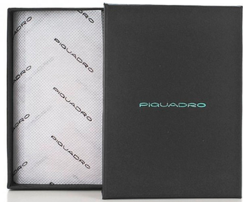  «Візитниця Piquadro Blue Square Black (PP1899B2_N)», бренду Piquadro - фото №3 - мініатюра