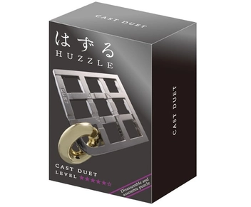  «Металлическая головоломка Hanayama Huzzle 5 Дуэт (515088)», бренда Hanayama - фото №2 - миниатюра