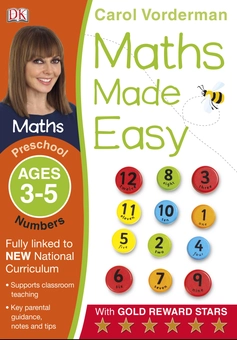 Бумажная книга «Maths Made Easy Numbers Ages 3-5 Preschool», автор Кэрол Вордерман - фото №1 - миниатюра