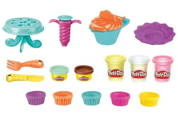 «Ігровий набір для ліплення Hasbro Play-Doh Кухонні приладдя Cupcakes Playset (E7253_F2929)», бренду Hasbro - фото №2 - мініатюра