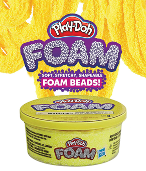  «Маса для ліплення Hasbro Play-Doh Yellow Single Can Foam (E8829)», бренда Hasbro - фото №2 - миниатюра