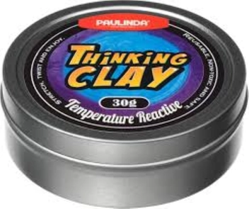 Бумажная «Умный пластилин Paulinda Thinking Clay Меняет цвет 30г синий/фиолетовый (PL-170705-TCTR-03)», автора Без автора– фото №1