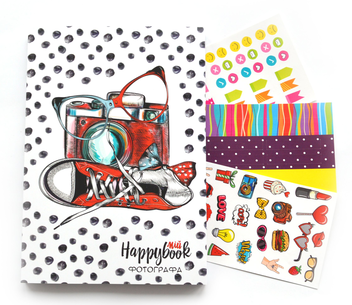 «Блокнот Figasse HappyBook Фотографа Горох (ХФ0001)», бренда Figasse - фото №2 - миниатюра