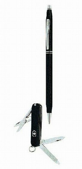  «Набор ручка и нож Cross CENTURY Classic/Victorinox (Cr30201)» - фото №1 - миниатюра