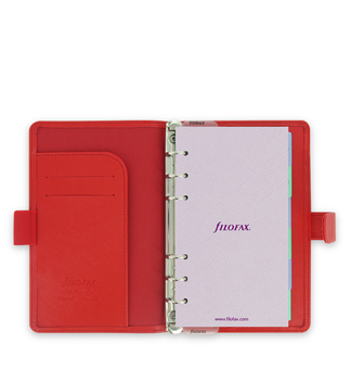  «Органайзер Filofax Saffiano Compact Poppy (17-022472)», бренда Filofax - фото №3 - миниатюра