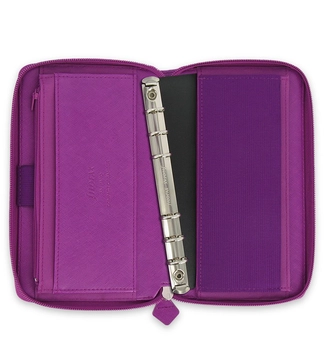  «Органайзер Filofax Saffiano Compact Zip Raspberry (20-022535)», бренда Filofax - фото №3 - миниатюра
