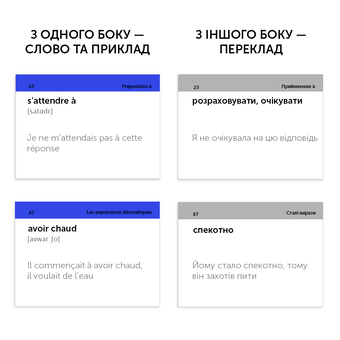 Бумажная книга «105 карток. Французькі фразові дієслова» - фото №4 - миниатюра