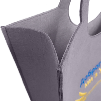 «Сумка WP Merchandise Доброго вечора, ми з України маленька (FWPBAGUKR22GY000S)», бренду WP Merchandise - фото №3 - мініатюра