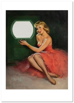 «Открытка Gil Elvgren — Good Looking (GE21)», бренда Artistic Card - фото №1 - миниатюра