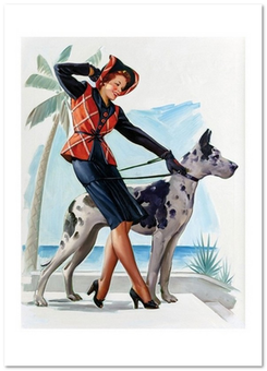 «Листівка Gil Elvgren — Great Dame (GE27)», бренду Artistic Card - фото №1 - мініатюра