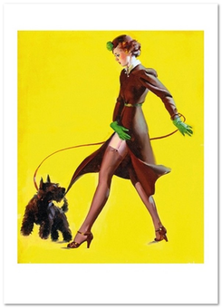 «Листівка Gil Elvgren — Man's Best Friend (GE39)», бренду Artistic Card - фото №1 - мініатюра