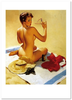 «Листівка Gil Elvgren — Shell Game (GE41)», бренду Artistic Card - фото №1 - мініатюра