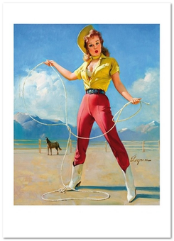 «Листівка Gil Elvgren — Perfect Form (GE51)», бренду Artistic Card - фото №1 - мініатюра