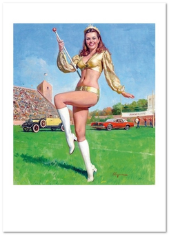 «Открытка Gil Elvgren — Homecoming Queen, Napa Auto Parts calendar illustration (GE56)», бренда Artistic Card - фото №1 - миниатюра