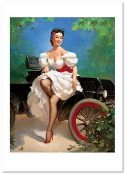 «Открытка Gil Elvgren — Miss Sylvania (GE62)», бренда Artistic Card - фото №1 - миниатюра