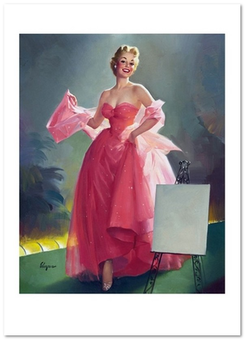 «Листівка Gil Elvgren — Miss Sylvania 2 (GE64)», бренду Artistic Card - фото №1 - мініатюра