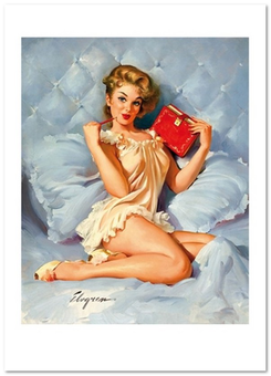 «Открытка Gil Elvgren — Thinking of You (Retirement Plan) (GE80)», бренда Artistic Card - фото №1 - миниатюра