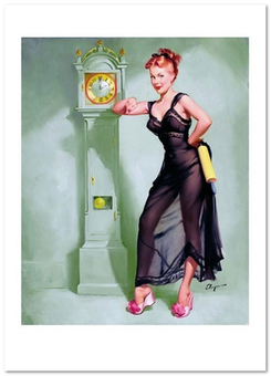 «Открытка Gil Elvgren — The Honeymoon's Over (GE82)», бренда Artistic Card - фото №1 - миниатюра