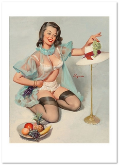 «Открытка Gil Elvgren — Tasteful Design (GE84)», бренда Artistic Card - фото №1 - миниатюра