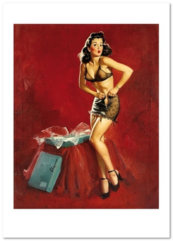 «Открытка Gil Elvgren — I Must Be Going To Waist (GE87)», бренда Artistic Card - фото №1 - миниатюра