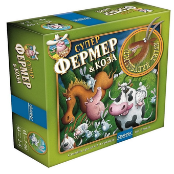  «Настольная игра Granna Суперфермер & Коза (83491)», бренда Granna - фото №2 - миниатюра