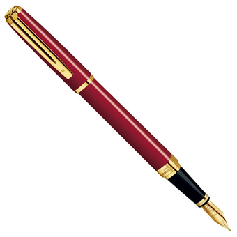  «Перьевая ручка Waterman Exception Slim Red GT (11 031)», бренда Waterman - фото №1 - миниатюра