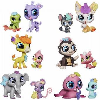  «Игровой набор Hasbro LPS Зверюшка и ее малыш Wallace Waterman & Sally Seaforth (A7313-В0102)», брендов Hasbro, Littlest Pet Shop - фото №3 - миниатюра