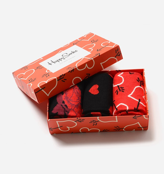«Носки Happy Socks Arrow & Heart Socks Gift Box 3 пары 36-40 р (XVAL08-4000)», бренда Happy Socks - фото №5 - миниатюра