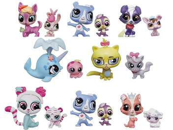  «Игровой набор Hasbro LPS Зверюшка и ее малыш Wallace Waterman & Sally Seaforth (A7313-В0102)», брендов Hasbro, Littlest Pet Shop - фото №4 - миниатюра