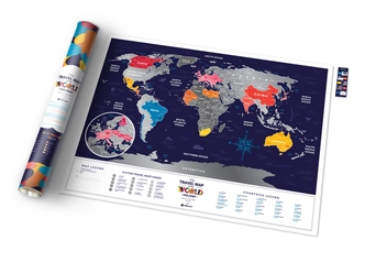  «Скретч карта мира 1DEA.me Travel Map Holiday World на английском языке (HW)», бренда 1DEA.me - фото №2 - миниатюра