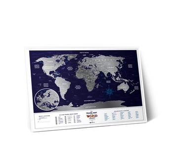  «Скретч карта мира 1DEA.me Travel Map Holiday World на английском языке (HW)», бренда 1DEA.me - фото №3 - миниатюра