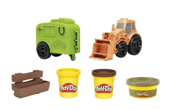  «Набір для творчості Play-Doh з пластиліном Трактор (5010993818969)», бренду Hasbro - фото №3 - мініатюра