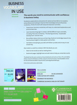 Бумажная книга «Business Vocabulary in Use: Advanced Book with Answers and Enhanced ebook Self-study and Classroom Use», автор Билл Маскулл - фото №2 - миниатюра