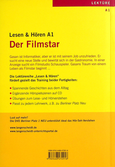 Бумажная книга «Der Filmstar. Lesen and Hoeren А1 + CD-ROM» - фото №2 - миниатюра