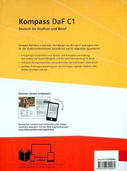 Паперова книга «Kompass DaF C1 Kurs- und Übungsbuch mit Audios und Videos», авторів Фридерік Джин, Брігіт Браун, Надя Фюгерт, Ільза Сандер, Клаус Мауч, Даніела Шмайзер - фото №2 - мініатюра