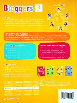 Бумажная книга «Bloggers 3 (A2) Student's Book», автор Лаура Бродбент - фото №2 - миниатюра
