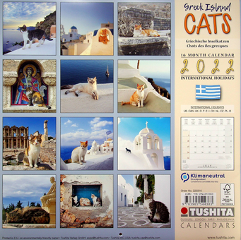 Паперова книга «Календарь на 2022 Greek Island Cats » - фото №2 - мініатюра