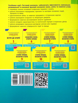 Бумажная книга «Історія України. Всесвітня Історія. Тестовий контроль результатів навчання. 8 клас», авторов Виталий Власов, Александр Панарин - фото №3 - миниатюра