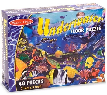  «Напольный пазл Melissa & Doug Водный мир 48 элементов (MD10427)», бренда Melissa & Doug - фото №1 - миниатюра