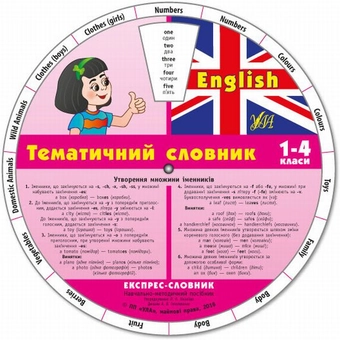 Бумажная книга «Експрес-словник. English. Тематичний словник. 1-4 класи» - фото №1 - миниатюра