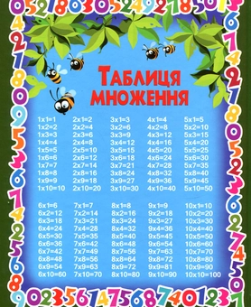 Паперова книга «Весела таблиця множення в малюнках і віршах» - фото №2 - мініатюра