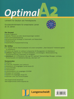 Паперова книга «Optimal A2. Lehrwerk fur Deutsch als Fremdsprache. Lehrbuch», авторів Лукас Вертеншлаг, Тео Шерлінг, Мартін Міллер, Пол Руш - фото №2 - мініатюра