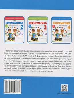 Паперова книга «Інформатика. Робочий зошит. 4 клас (+ наліпки)», автор Ірина Табарчук - фото №2 - мініатюра
