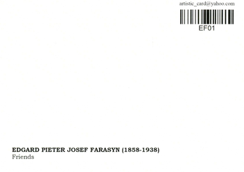 «Открытка Edgard Pieter Josef Farasyn — Friends (EF01)», бренда Artistic Card - фото №2 - миниатюра